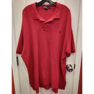 Polo Ralph Lauren Mens XXL Shirt Red  Blue Navy Pony Short Sleeves